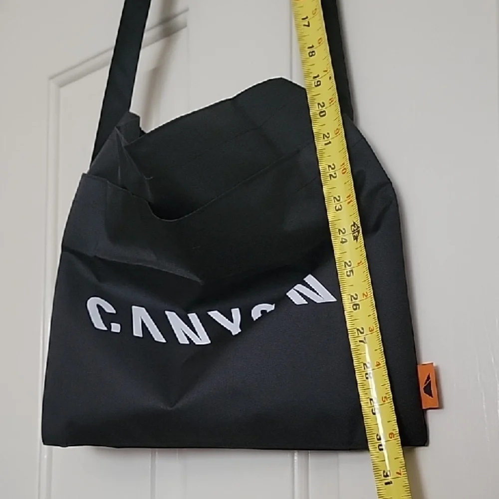 NEW CANYON BICYCLES Messenger Bag with Nylon Fabric Front Pocket Snap Closure